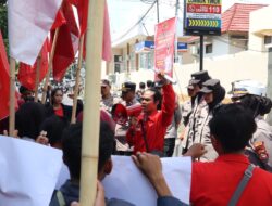 Polres Lotim Amankan Aksi Unras Dari LMND Kegiatan Berjalan Kondusif