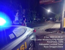 Personel Polsek Suela Gelar Patroli Malam Jaga Kamtibmas Pasca Pemilu