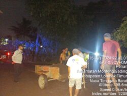 Bhabinkamtibmas Lakukan Patroli Blue Light Untuk Cegah Gangguan Kamtibmas Pasca Pilkada 2024