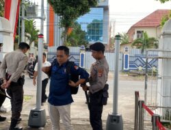 Pengamanan Rapat Pleno Dikawal Ketat Polres Lombok Timur