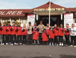 Simak Pesan Kapolres Lotim Saat Lepas Kontingen Inkanas Yang Akan Berlaga di Kapolri Cup
