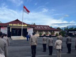 Simak Arahan Kasat Pol Airud Polres Lotim Saat Pimpin Apel Pagi