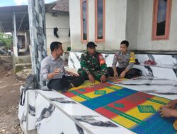 Silaturahmi dan Himbauan Ketahanan Pangan dilakukan Bhabinkamtibmas Desa Suwangi