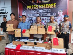 Sat Reskrim Polres Lotim Ungkap Kasus Pembunuhan Seorang Janda