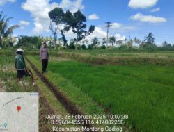 Bhabinkamtibmas Desa Pringgajurang Dukung Program Ketahanan Pangan Dengan Kunjungi Warga Binaan