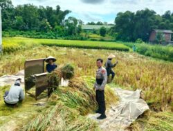 Bhabinkamtibmas Desa Sakra Selatan Silaturrahmi dan Monitoring Program Ketahanan Pangan