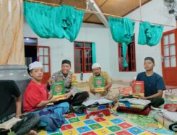 Bhabinkamtibmas Desa Bagik Papan Lakukan Silaturrahmi dan Berikan Sumbangan Al – Qur’an ke Warga Binaan