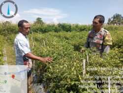 Bhabinkamtibmas Desa Pringgabaya Lakukan Pengecekan Irigasi dalam Program Ketahanan Pangan Bergizi (P2B)