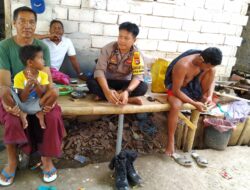 Bhabinkamtibmas Desa Pulau Maringkik Laksanakan Sambang dan Sampaikan Himbauan Kamtibmas