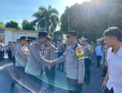 Simak Arahan Kapolres Lotim Saat Lakukan Halal Bihalal Dengan Seluruh Personel