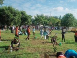 Bhabinkamtibmas Labuhan Haji Hadiri Apel dan Penanaman Pohon Peringati Hari Lingkungan Hidup Sedunia 2025