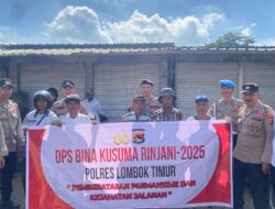Operasi Bina Kusuma Hari ke-9 Sasar Pasar Masbagik untuk Wujudkan Kamtibmas Aman dan Kondusif
