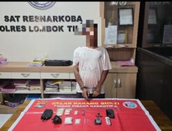 Polres Lotim Ringkus Terduga Pengedar Narkoba