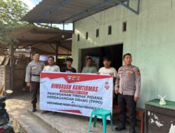 Bhabinkamtibmas Desa Korleko Gelar Silaturrahmi sembari Sosialisasi Bahaya TPPO dan Judi Online