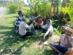 Sosialisasi Ketahanan Pangan dan Silaturrahmi dilakukan Bhabinkamtibmas Kelurahan Kelayu Selatan