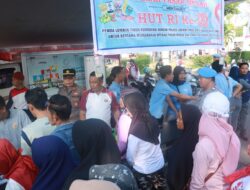 Polres Lotim Gelah Olahraga Bersama dan Pasar Murah dalam Rangka Menyambut HUT RI ke – 80