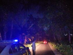 Personel Polsek Pringgasela Gelar Patroli Blue Light untuk Cegah Gangguan Kamtibmas