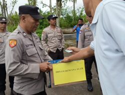 Kapolsek Montong Gading Pimpin Apel Pagi dan Penggalangan Dana untuk Korban Bencana Alam